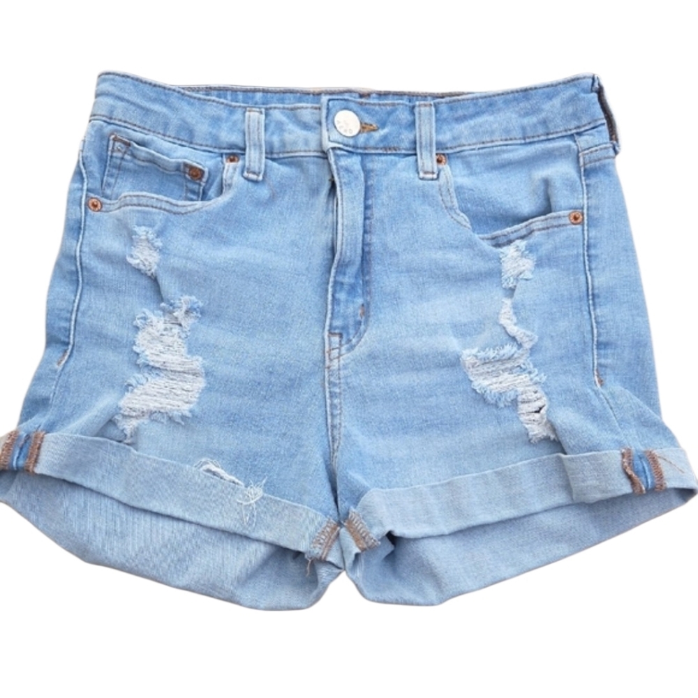 Denim Distressed Women Shorts